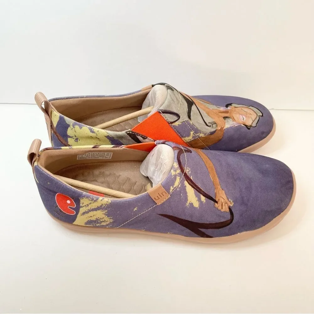 Size 9 NWT UIN Slip On Shoes Canvas Comfortable Lightweight The Singer - Picture 2 of 9